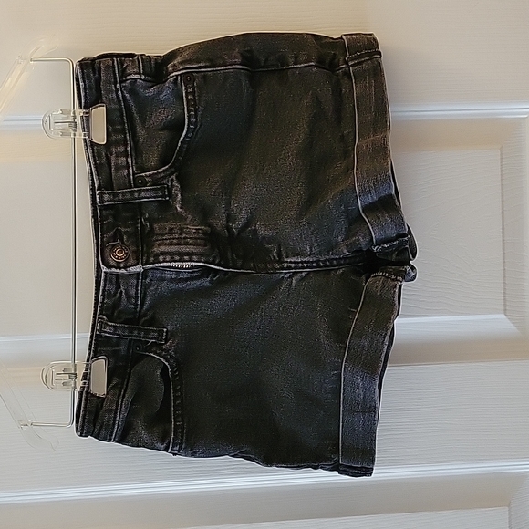 wild fable Pants - Faded Black High Rise Cuffed Denim Shorts